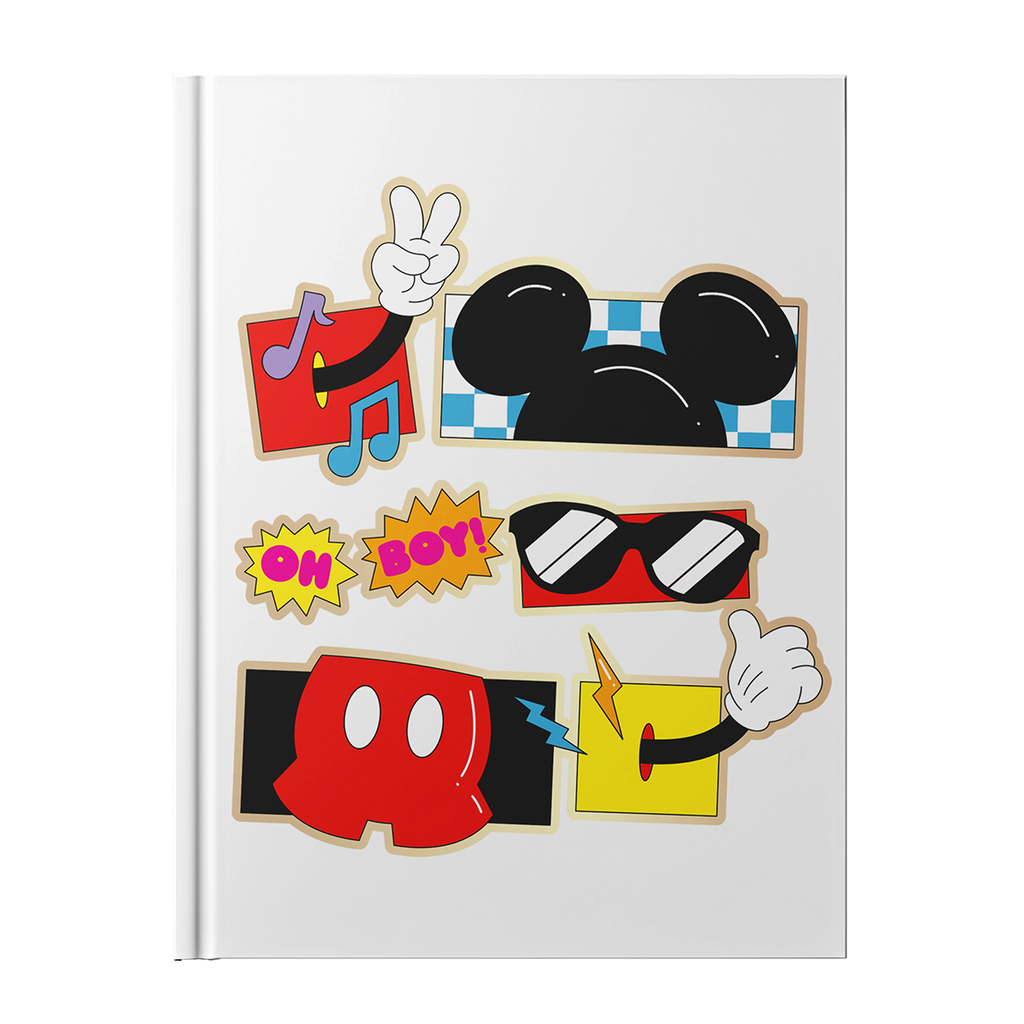 LIBRETA EZCO A5 TAPA DURA COSIDA 64 HOJAS RAYADAS MICKEY & FRIENDS