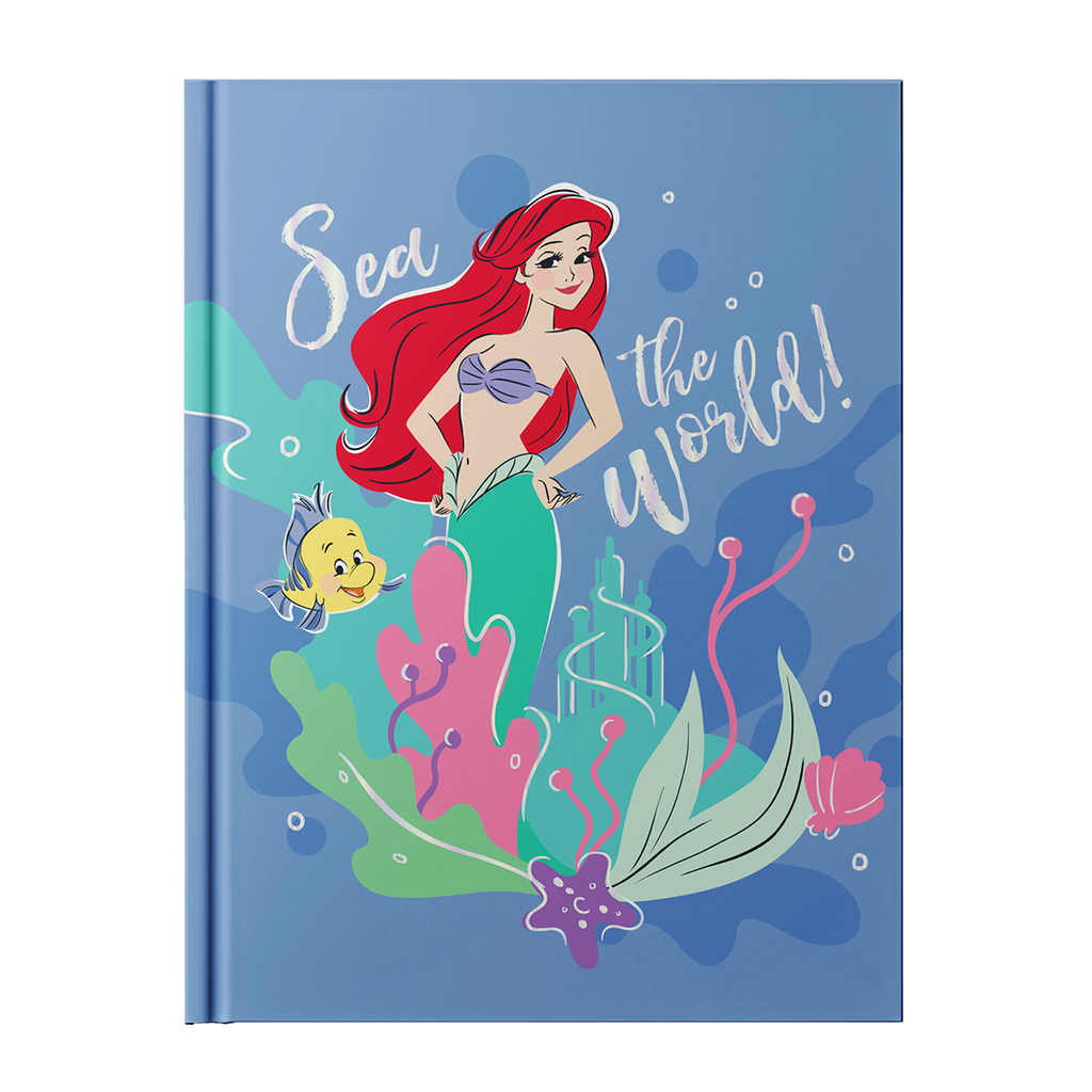 LIBRETA EZCO A5 TAPA DURA COSIDA 64 HOJAS RAYADAS PRINCESAS