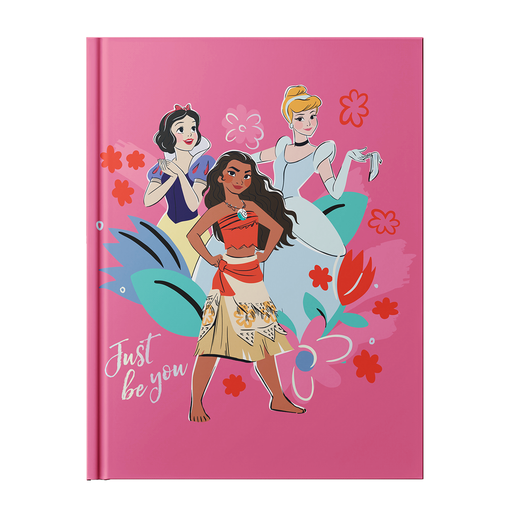 LIBRETA EZCO A5 TAPA DURA COSIDA 64 HOJAS RAYADAS PRINCESAS