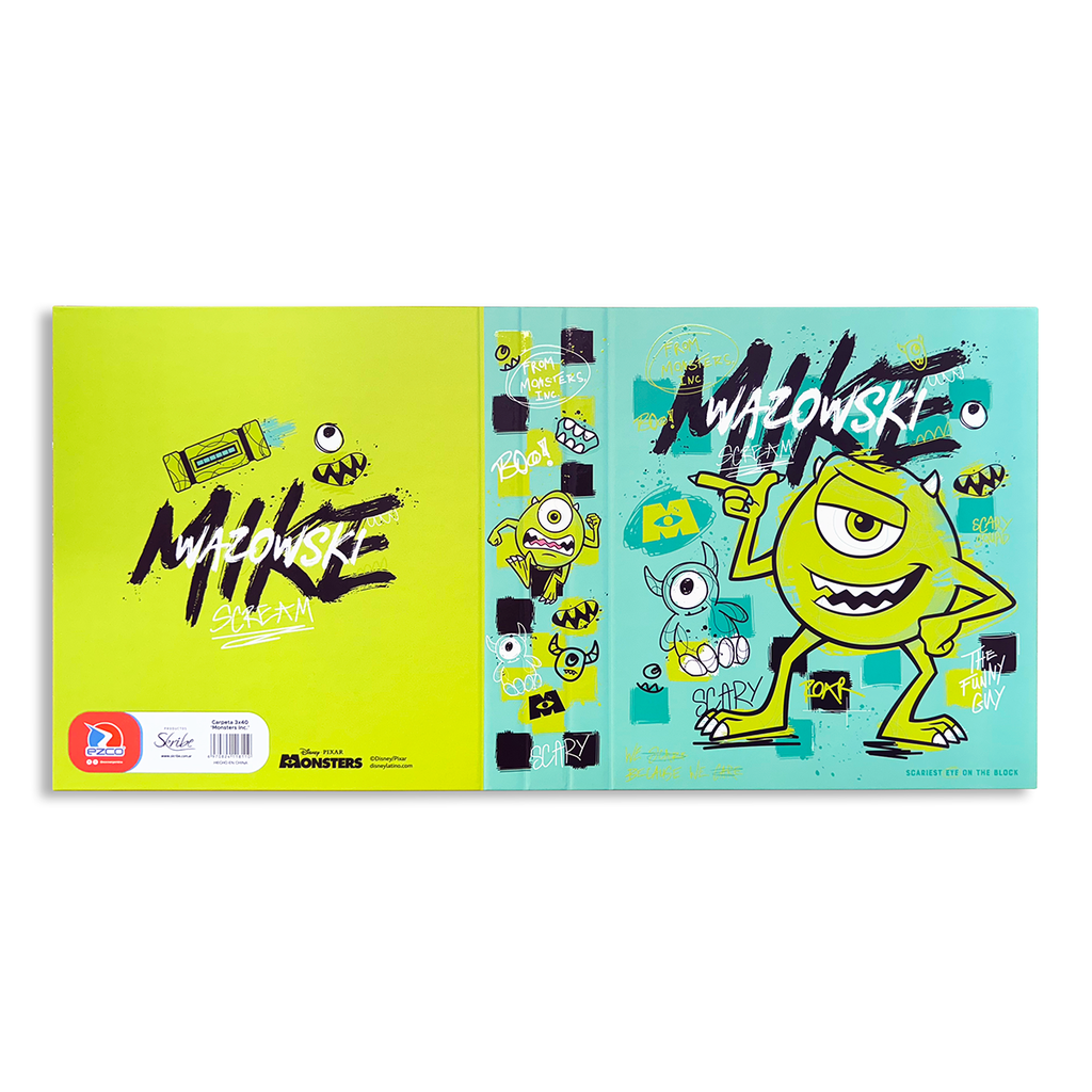 CARPETA EZCO 3X40 MONSTERS INC