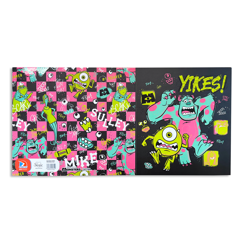 CARPETA EZCO 3X40 MONSTERS INC