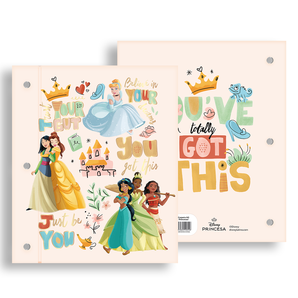 CARPETA EZCO DOS TAPAS Nº3 PRINCESAS