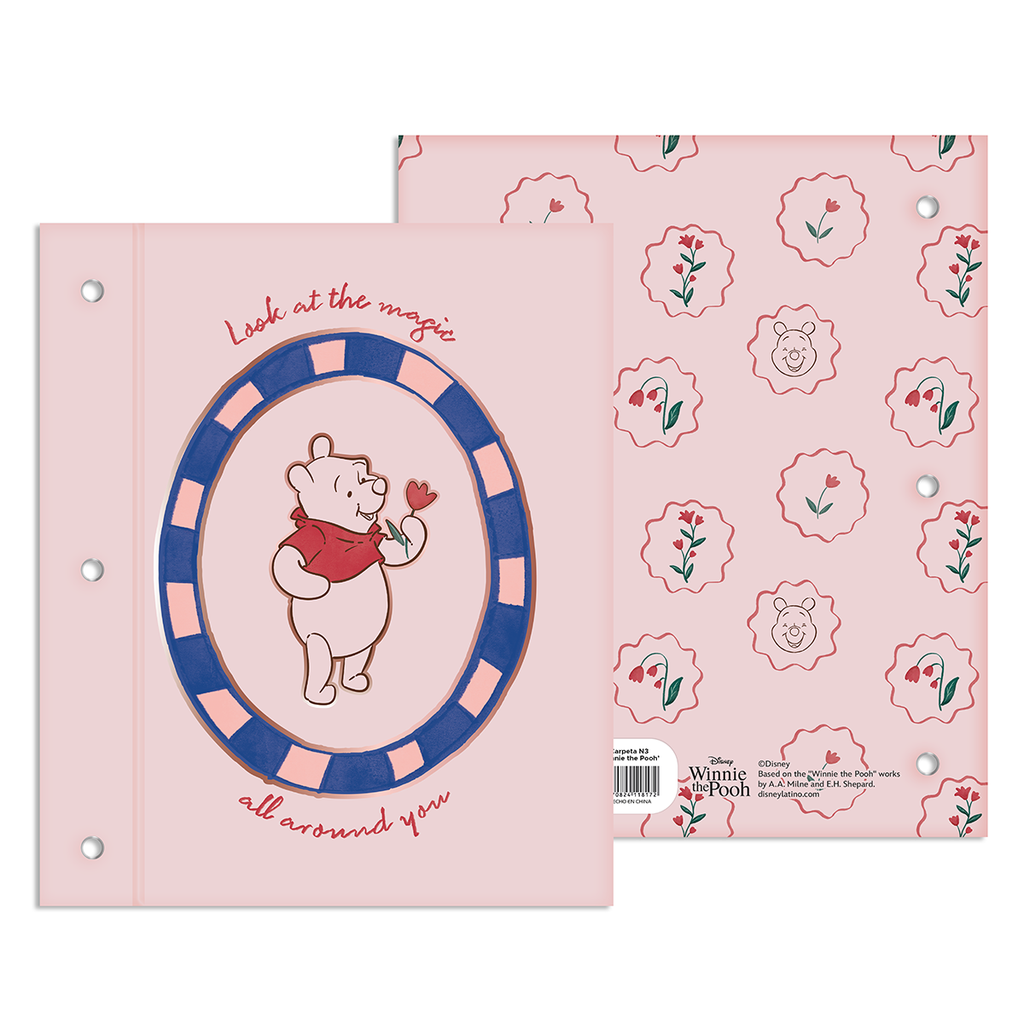 CARPETA EZCO DOS TAPAS Nº3 WINNIE POOH