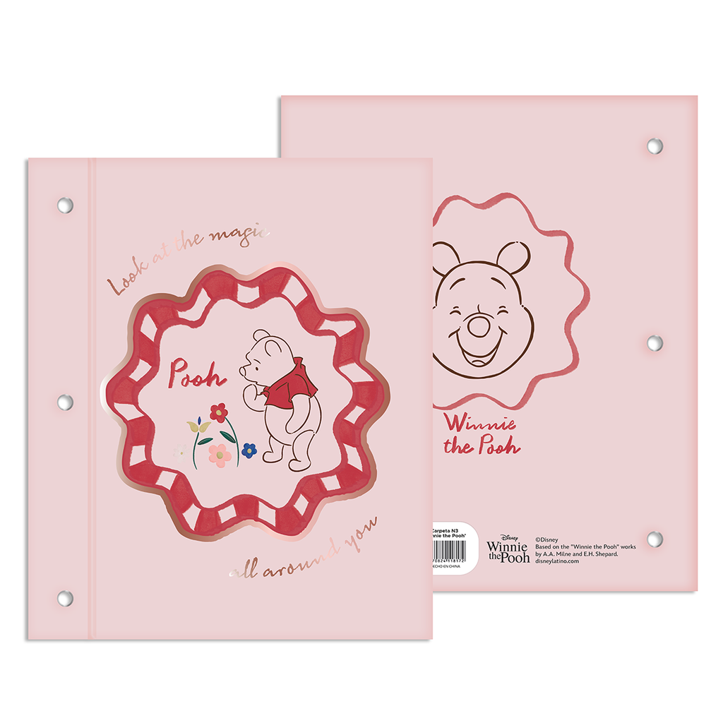 CARPETA EZCO DOS TAPAS Nº3 WINNIE POOH