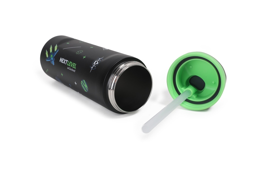 BOTELLA CHIMOLA ARCADE SPACESHIP NEGRO