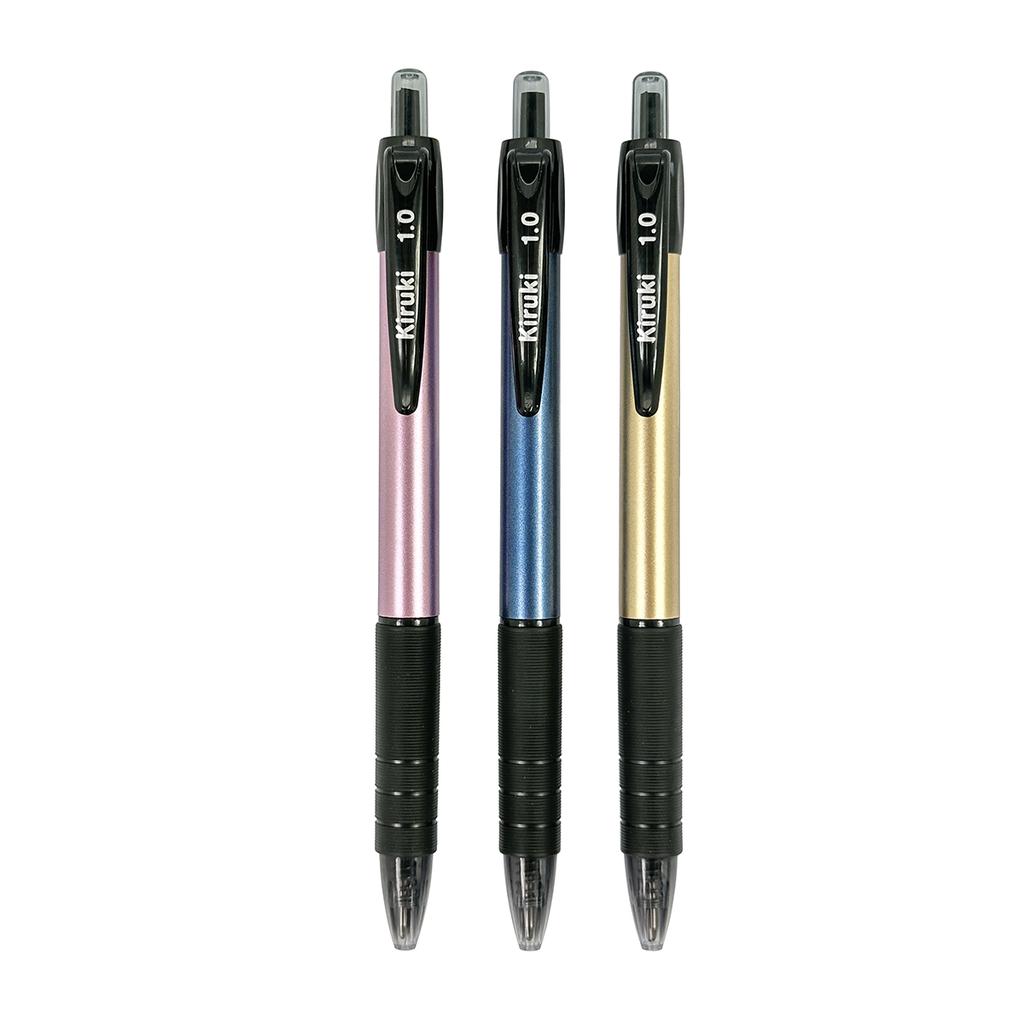 BOLIGRAFO KIRUKI RETRACTIL TRAZO MEDIO TINTA AZUL X 24 SMART