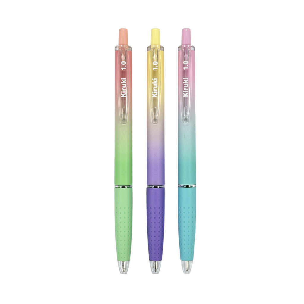 BOLIGRAFO KIRUKI RETRACTIL TRAZO MEDIO TINTA AZUL X 24 FEEL