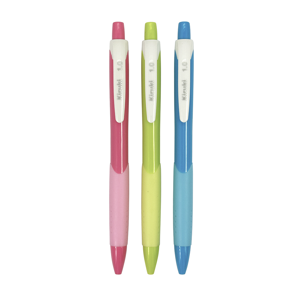 BOLIGRAFO KIRUKI RETRACTIL TRAZO MEDIO TINTA AZUL X 24 ENERGY