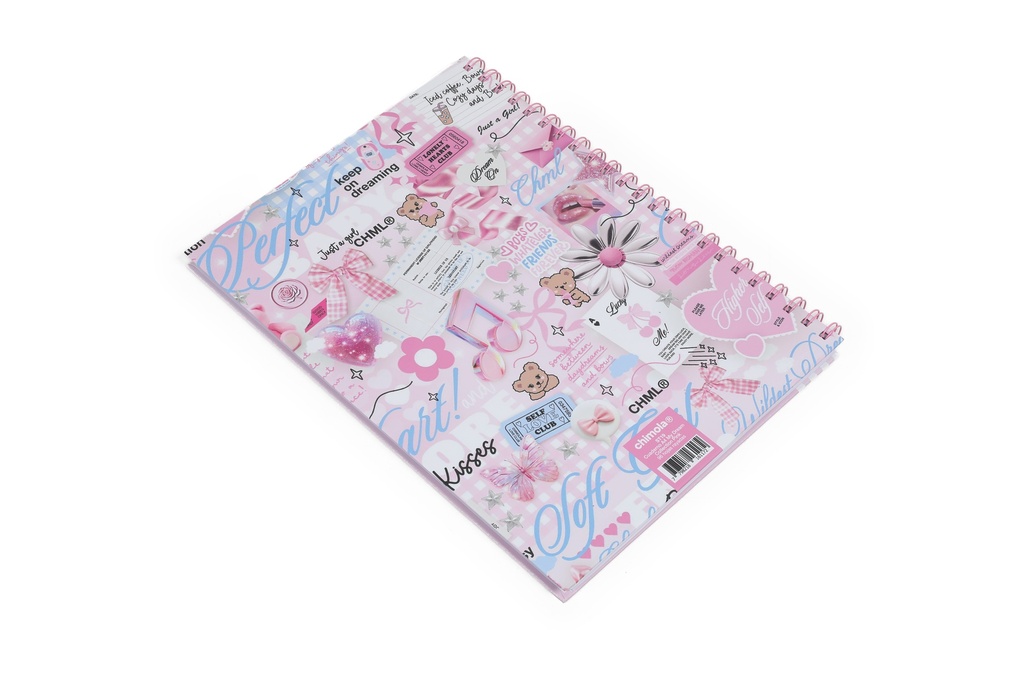 CUADERNO CHIMOLA A4 ESPIRALADO MY DREAM COLLECTION PINK