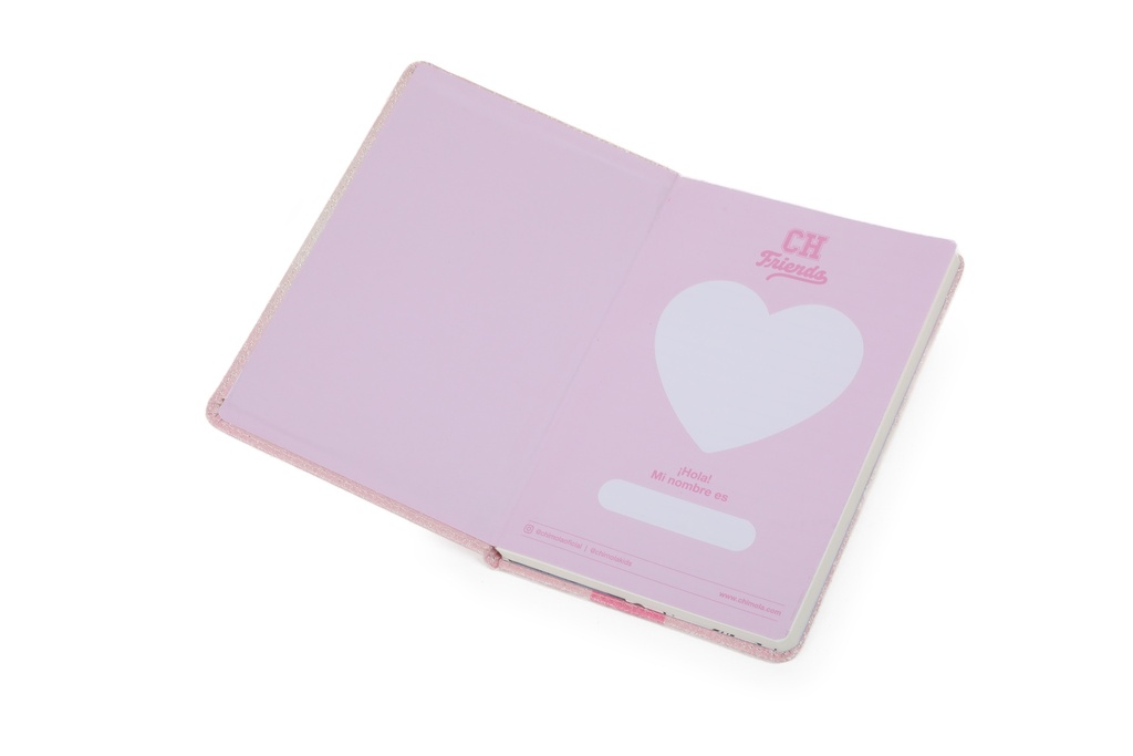 LIBRETA CHIMOLA A5 GLITTER BUNNY