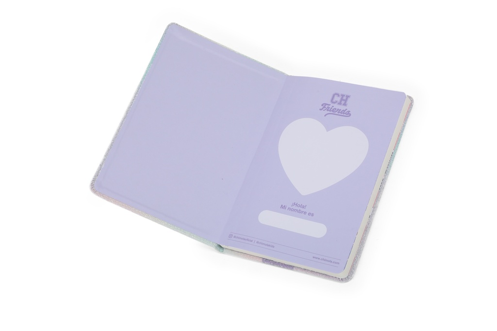LIBRETA CHIMOLA A5 GLITTER CAPYMOLA