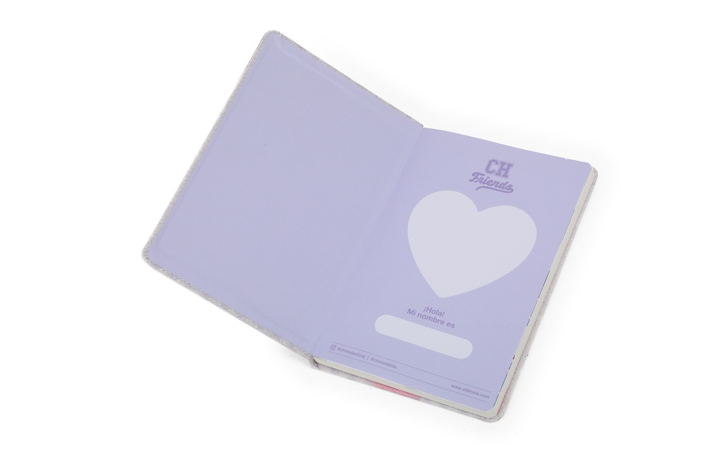 LIBRETA CHIMOLA A5 GLITTER CAT