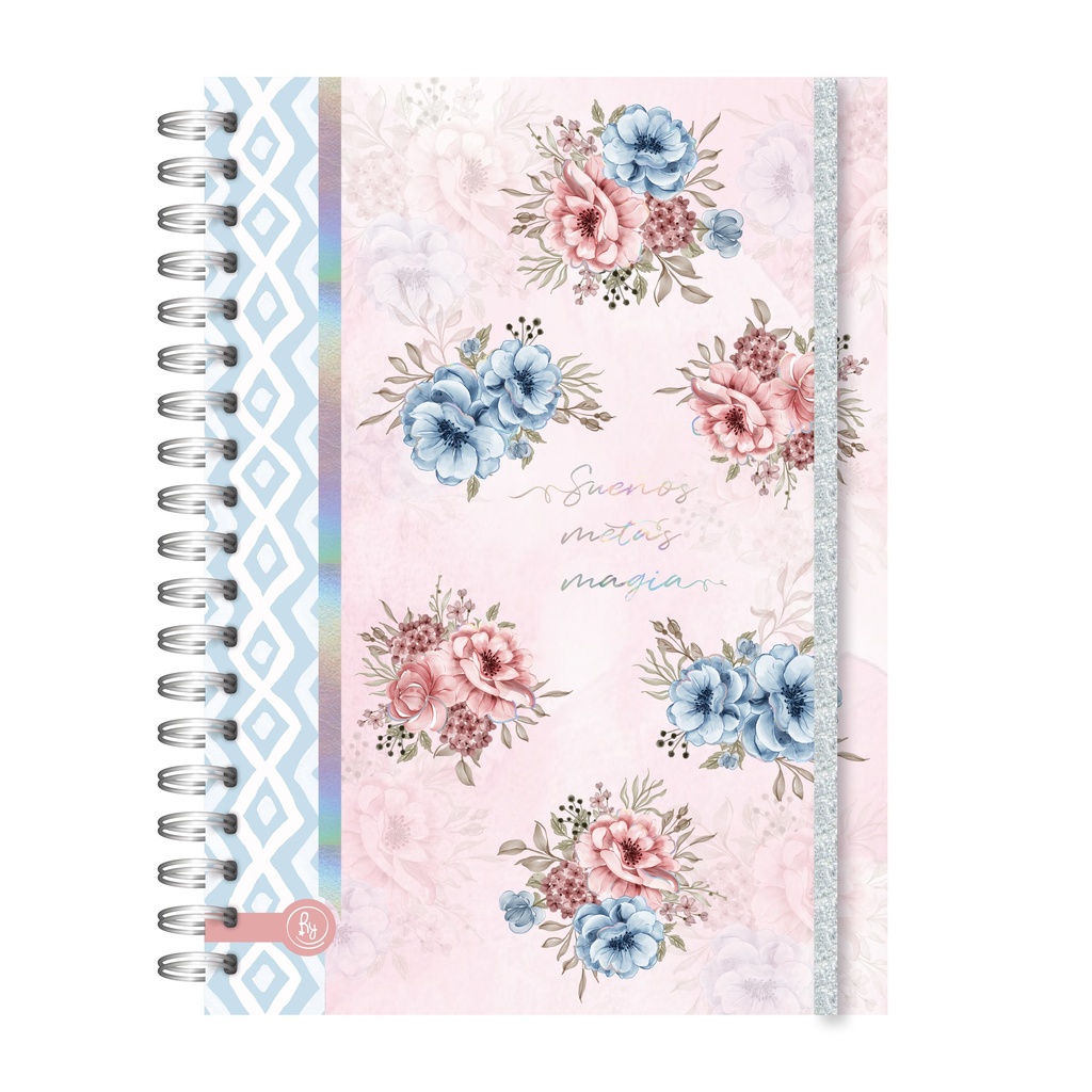CUADERNO RY A5 ANILLADO 15x21cm 80 HOJAS RAYADAS LINEA ECO CHIC 1016