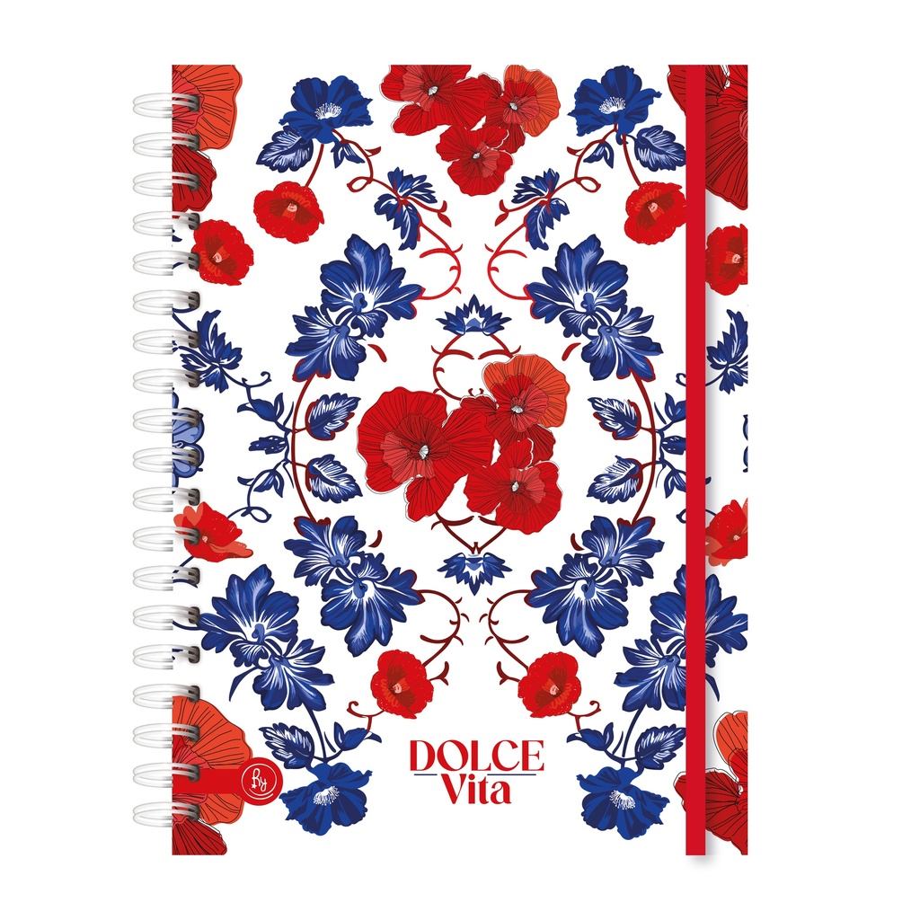 CUADERNO RY A5 ANILLADO 15x21cm 80 HOJAS RAYADAS LINEA ECO CHIC 1016