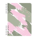 CUADERNO RY A5 ANILLADO 15x21cm 80 HOJAS RAYADAS LINEA ACUARELA 1018