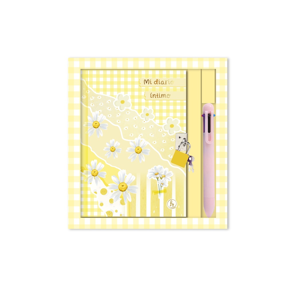 DIARIO INTIMO RY EN CAJA CON FRAGANCIA 13X18 64 HOJAS RAYADAS 3013