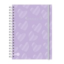 CUADERNO RY A5 15X21 ANILLADO 80 HOJAS PASTEL 1100