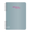 CUADERNO RY A5 15X21 ANILLADO 80 HOJAS PREMIUM METAL 1023