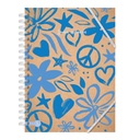 CUADERNO RY UNIVERSITARIO 20X28 ANILLADO TAPA DURA 100 HOJAS KRAFTY 1043