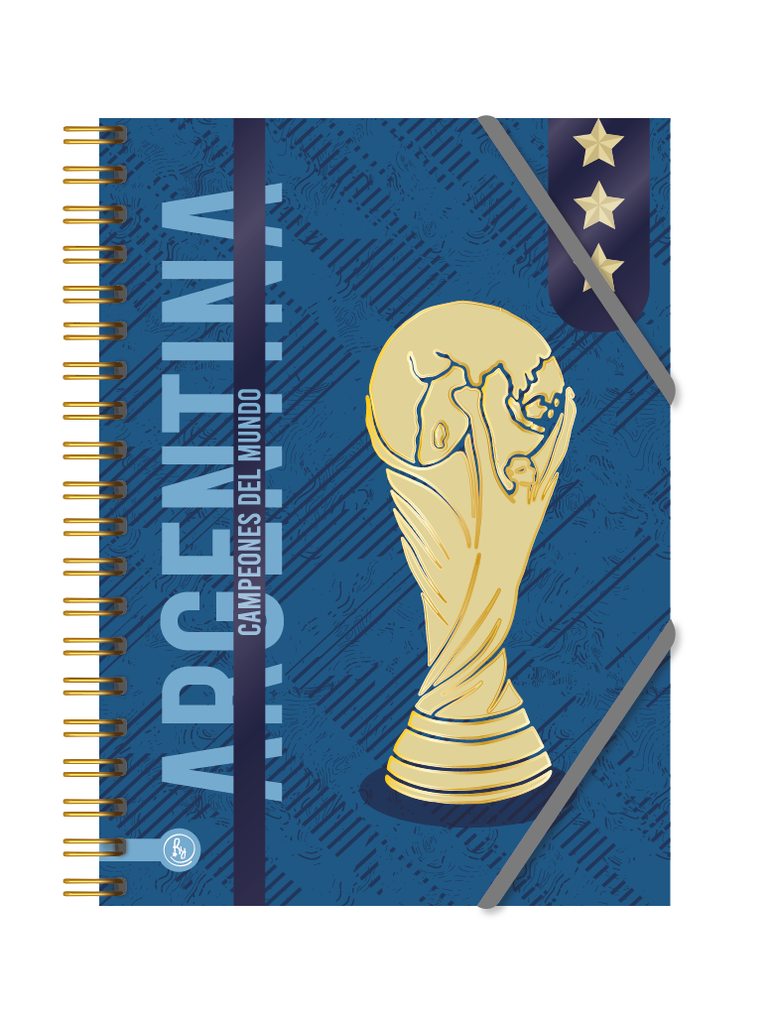 CUADERNO RY UNIVERSITARIO 20X28 ANILLADO TAPA DURA 100 HOJAS ARGENTINA 1129