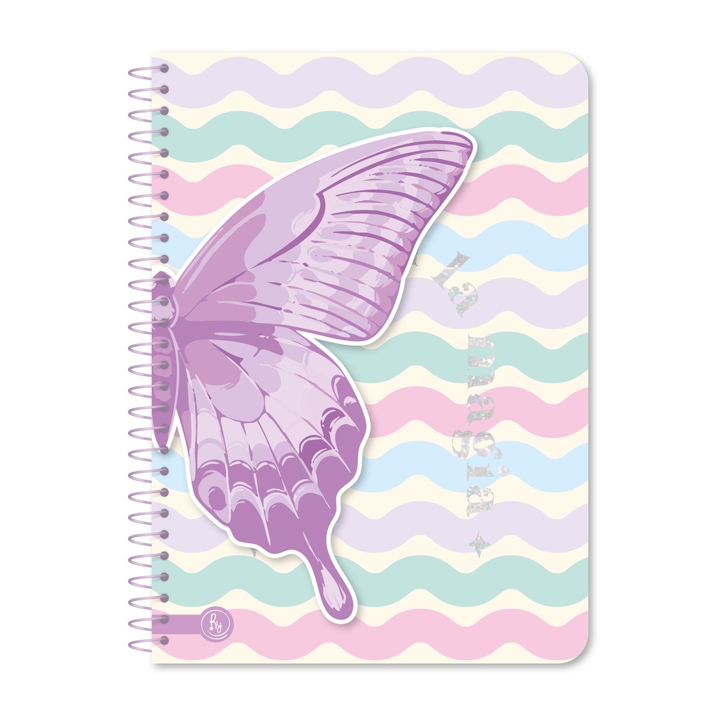 CUADERNO RY UNIVERSITARIO 20X28 ANILLADO SEMI RIGIDO 80 HOJAS MIX 1074