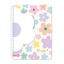 CUADERNO RY UNIVERSITARIO 20X28 ANILLADO SEMI RIGIDO 80 HOJAS MIX 1074