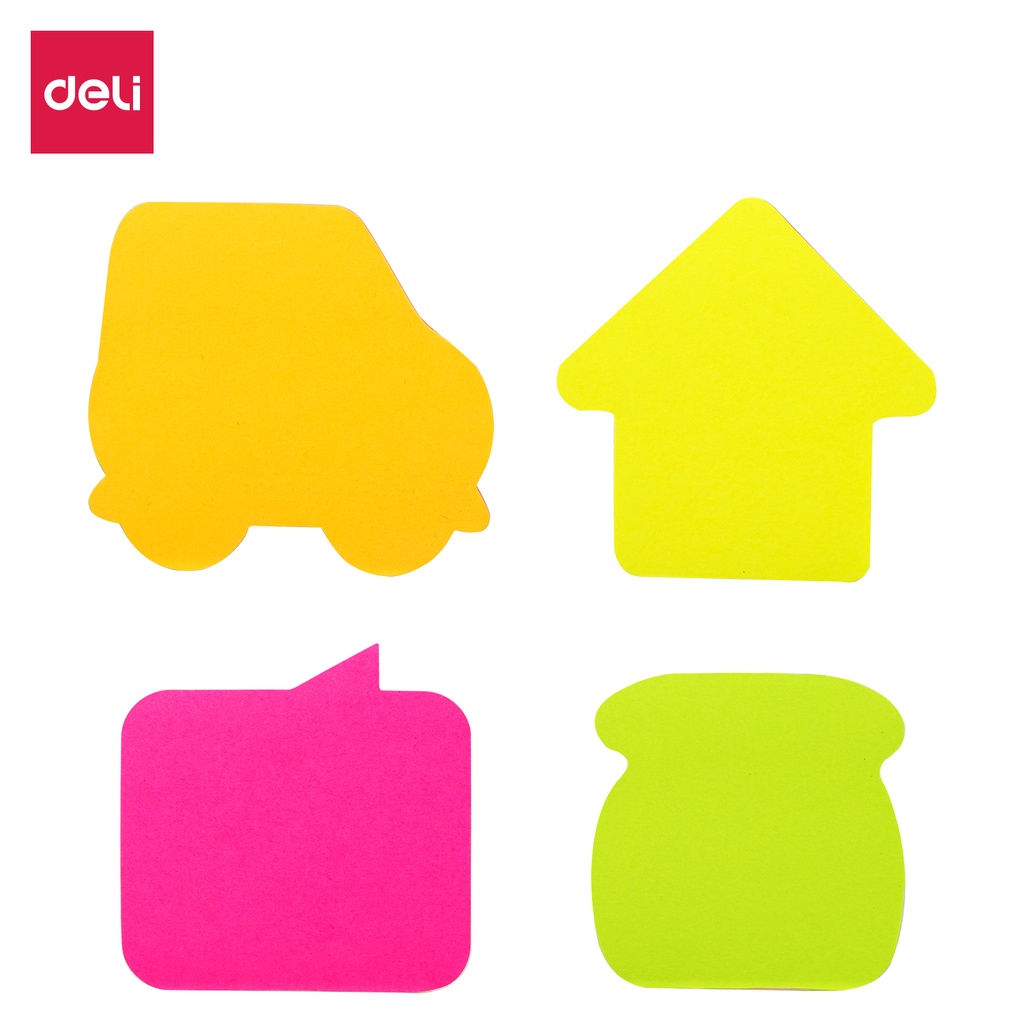 NOTAS ADHESIVAS DELI TEMATICAS NEON SHAPE FLECHA X80 HOJAS PROMO