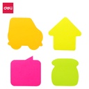 NOTAS ADHESIVAS DELI TEMATICAS NEON SHAPE FLECHA X80 HOJAS PROMO