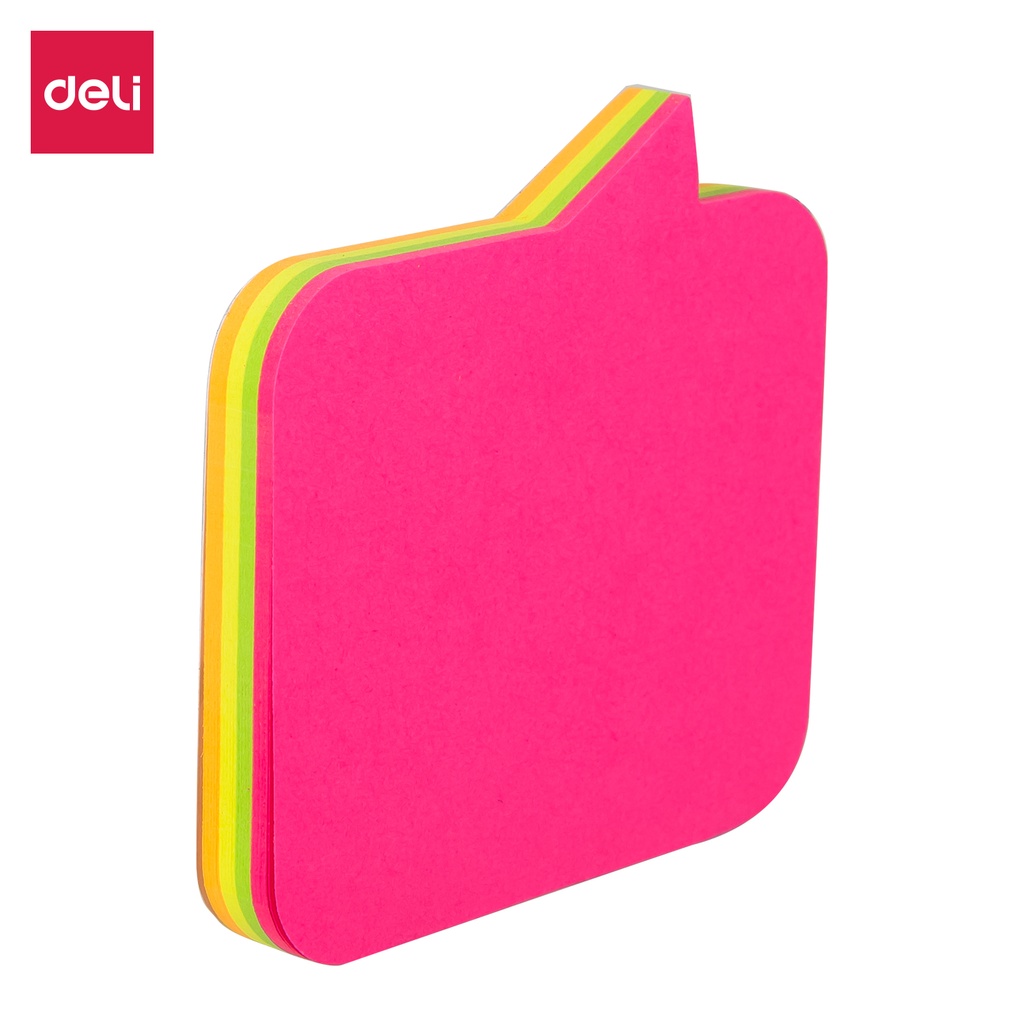 NOTAS ADHESIVAS DELI TEMATICAS NEON SHAPE FLECHA X80 HOJAS PROMO