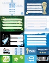 ETIQUETAS RY X6 + 8 STICKERS ARGENTINA