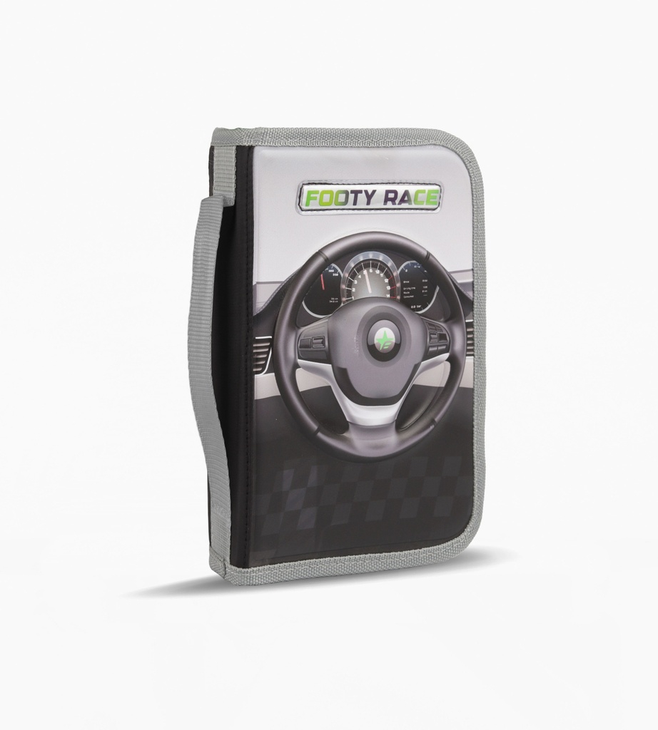 CARTUCHERA FOOTY 2 RIGIDA 1 CIERRE CON INTERIOR DESPLEGABLE