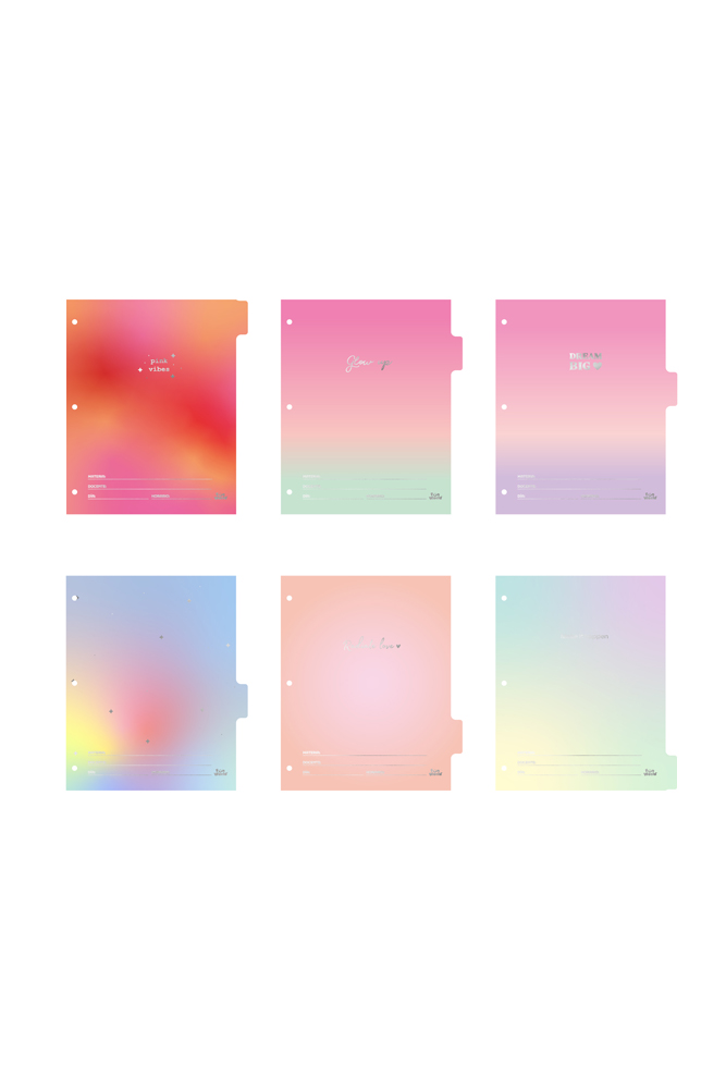 SEPARADOR ESCOLAR FW CON LENGUETA X6 PASTEL FUN