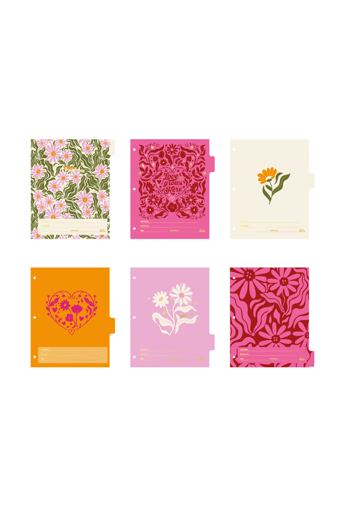 SEPARADOR ESCOLAR FW CON LENGUETA X6 BLOOM