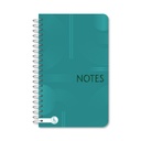 ANOTADOR RY 9.5X16 ALARGADO ANILLADO 80 HOJAS RAYADAS 1010