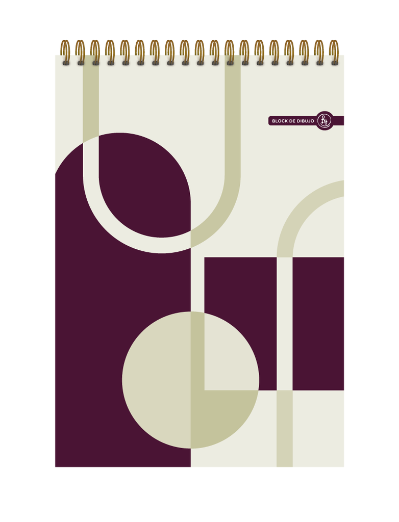 BLOCK DE DIBUJO RY A4 ANILLADO 21X30 40 HOJAS LISAS VARIOS MODELOS 1040