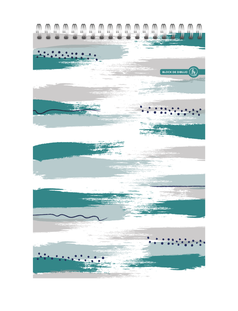 BLOCK DE DIBUJO RY A4 ANILLADO 21X30 40 HOJAS LISAS VARIOS MODELOS 1040