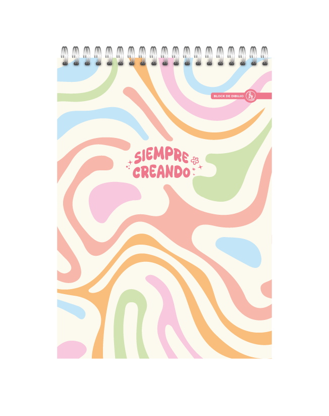 BLOCK DE DIBUJO RY A5 ANILLADO 15X21 40 HOJAS LISAS VARIOS MODELOS 1041