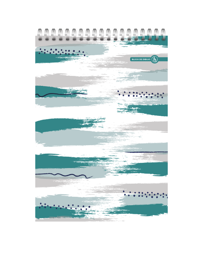 BLOCK DE DIBUJO RY A5 ANILLADO 15X21 40 HOJAS LISAS VARIOS MODELOS 1041