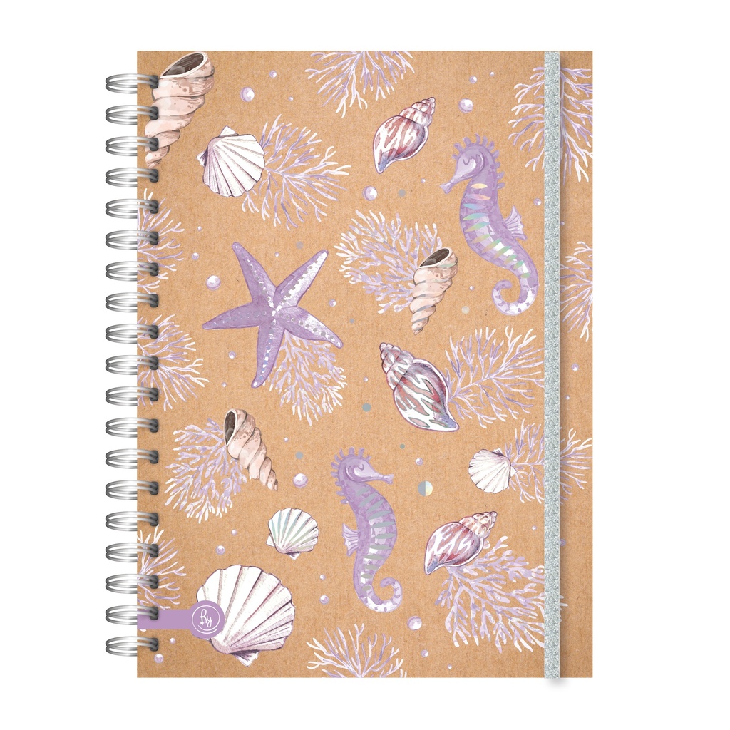 CUADERNO RY A5 15X21 ANILLADO 80 HOJAS KRAFTY 1002