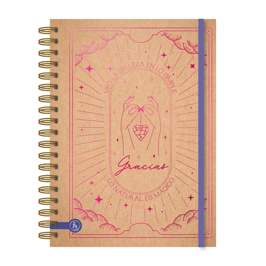 CUADERNO RY A5 15X21 ANILLADO 80 HOJAS KRAFTY 1002