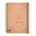 CUADERNO RY A5 15X21 ANILLADO 80 HOJAS KRAFTY 1002