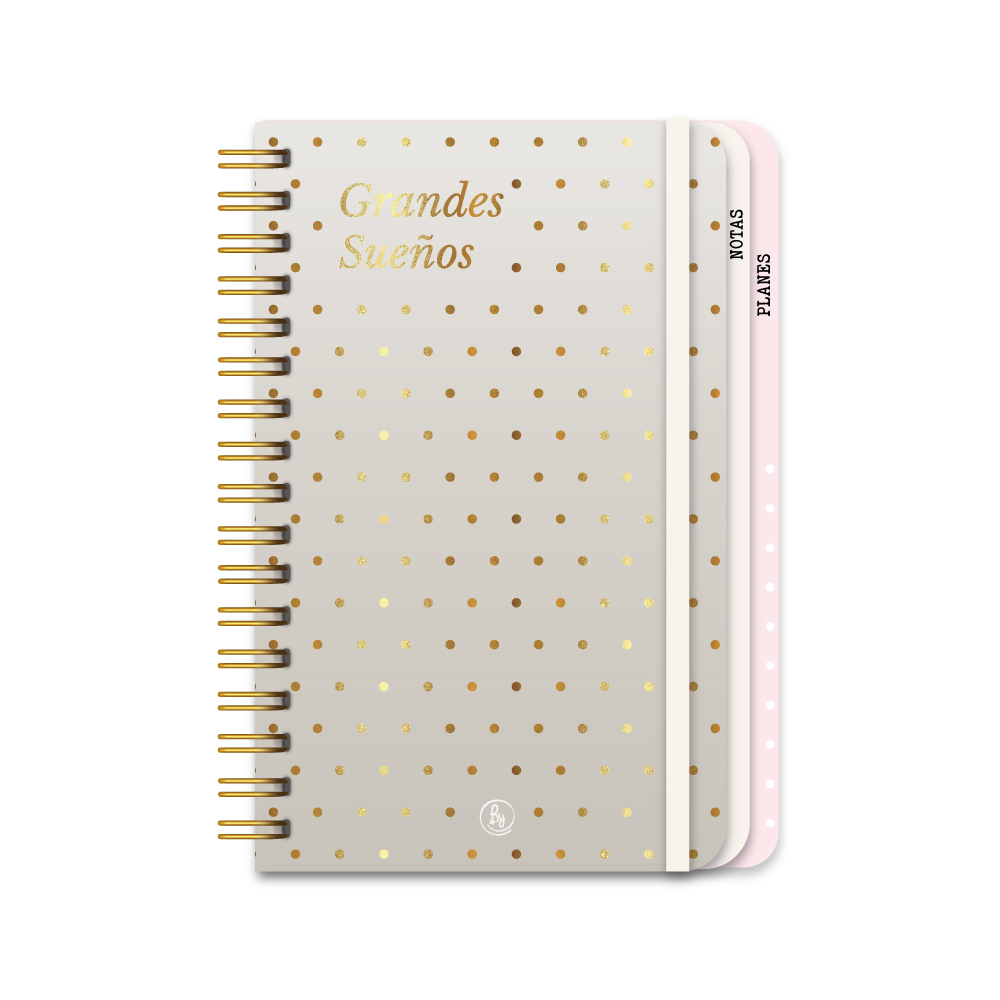 CUADERNO RY 14X20 ANILLADO CON SOLAPA 96 HOJAS DELUXE 1097