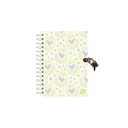 DIARIO INTIMO RY ANILLADO CON CANDADO 13X18 50 HOJAS LINEA SHINE 1049