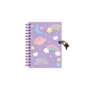 DIARIO INTIMO RY ANILLADO CON CANDADO 13X18 50 HOJAS LINEA SHINE 1049