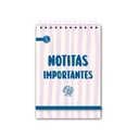 LIBRETA RY 9X13 ANILLADA 60 HOJAS RAYADAS MIX 1004