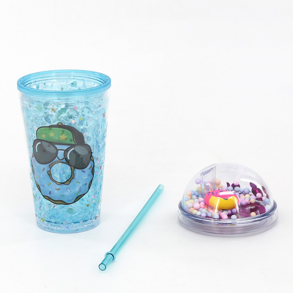 VASO TRENDY 450ML DONUT CELESTE