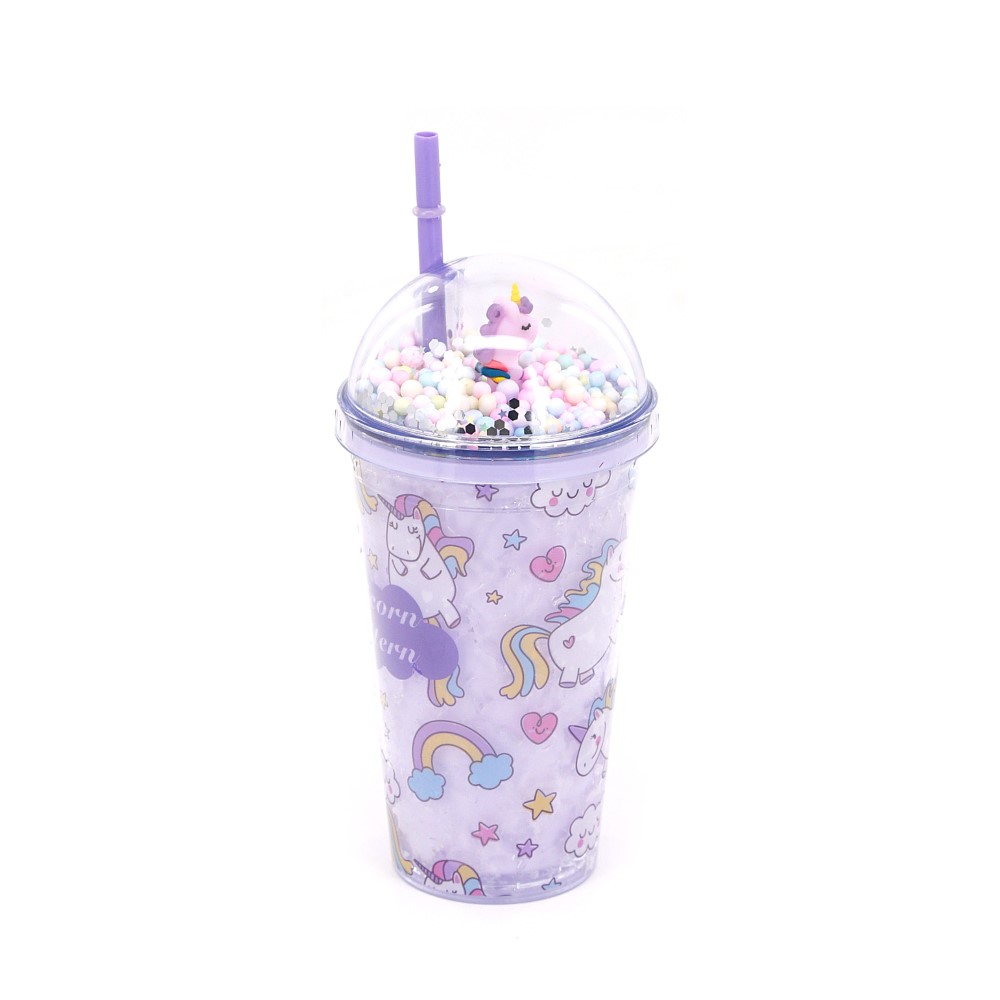 VASO TRENDY 450ML UNICORNIO LILA 18525