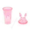 VASO TRENDY 450ML CONEJO ROSA 19020