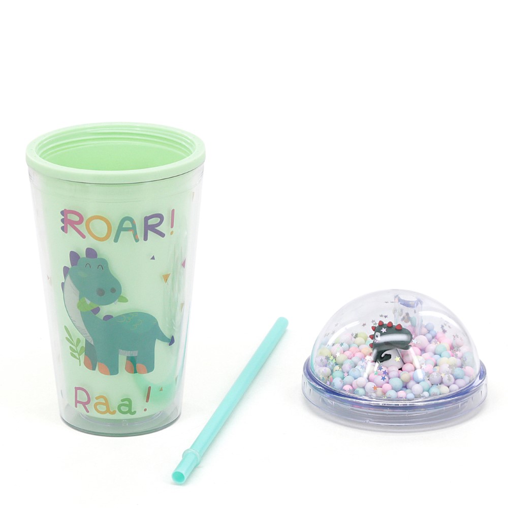 VASO TRENDY 450ML DINO AMARILLO 19025