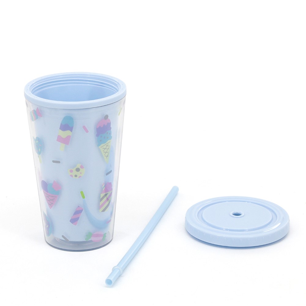 VASO TRENDY 450ML DULCES CELESTE 19027